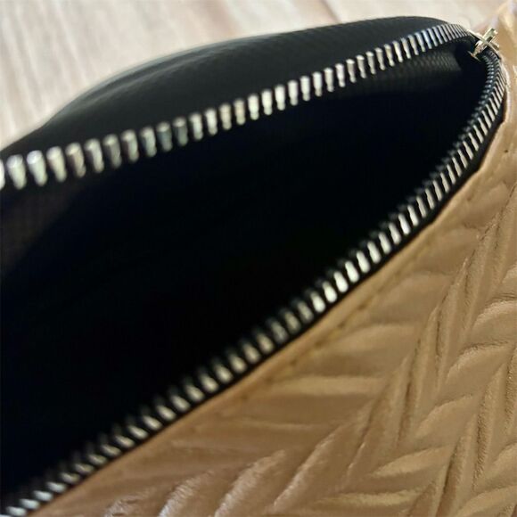 REFKIT Women's Gold Chevron Leather Fanny Pack with Adjustable Strap - Picture 4 of 4